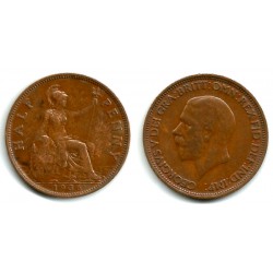 (837) Gran Bretaña. 1936. Half Penny (MBC)