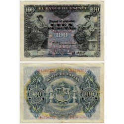 España. 1906. 100 Pesetas (MBC+) Serie D