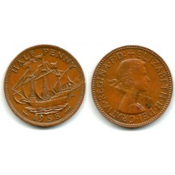 (896) Gran Bretaña. 1958. Half Penny (MBC)