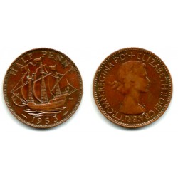 (882) Gran Bretaña. 1953. Half Penny (MBC)