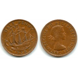 (896) Gran Bretaña. 1956. Half Penny (MBC)
