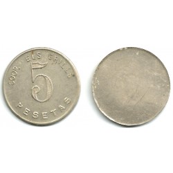 Cooperativa Els Grills. 5 Pesetas (MBC+)