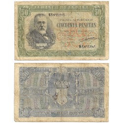 Estado Español. 1940. 50 Pesetas (BC) Serie B