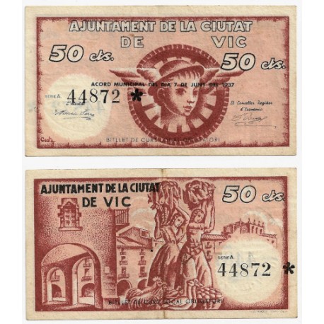 Vic. 1937. 50 Céntimos (MBC)
