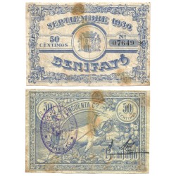 Benifayó. 1937. 50 Céntimos (MBC) Manchas