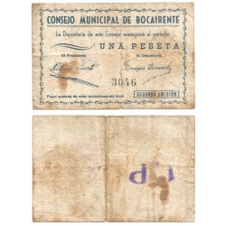 Bocairente. 1937. 1 Peseta (RC+)