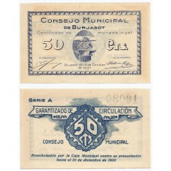 Burjasot. 1937. 50 Céntimos (SC)
