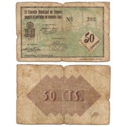 Enguera. 1937. 50 Céntimos (BC)