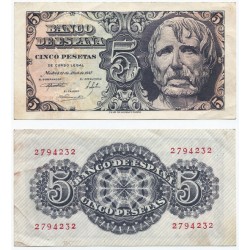 Estado Español. 1947. 5 Pesetas (MBC) Sin Serie