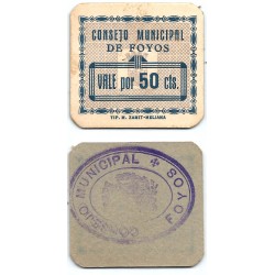 Foyos. 1937. 50 Céntimos (SC)