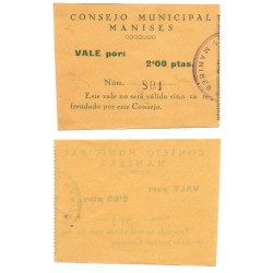 Manises. 1937. 2 Pesetas (EBC)