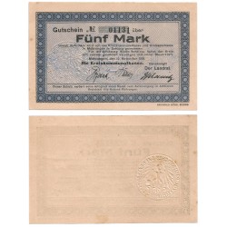 Mohrungen. 1918. 5 Mark (SC)