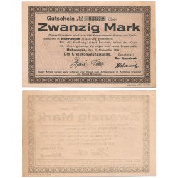 Mohrungen. 1918. 20 Mark (SC)