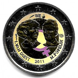 Bélgica. 2011. 2 Euro (SC) Coloreada