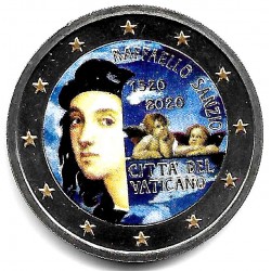 Ciudad del Vaticano. 2020. 2 Euro (SC) Coloreada