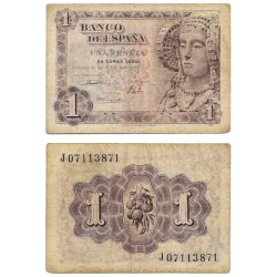 Estado Español. 1948. 1 Peseta (BC+) Serie J