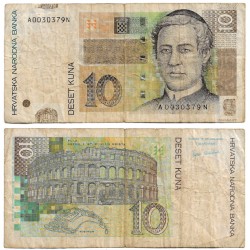 (38a) Croacia. 2001. 10 Kuna (BC)