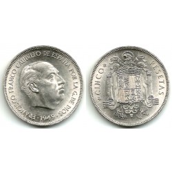 Estado Español. 1949*(19-50). 5 Pesetas (EBC-)
