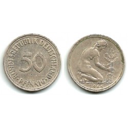 (109.1) Alemania. 1966(J). 50 Pfennig (MBC-)