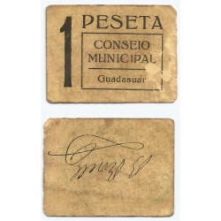 Guadasuar. Sin Fecha. 1 Peseta (MBC)