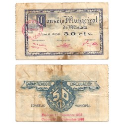 Mislata. 1937. 50 Céntimos (MBC-)
