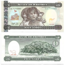 (2) Eritrea. 1997. 5 Nafka (SC)