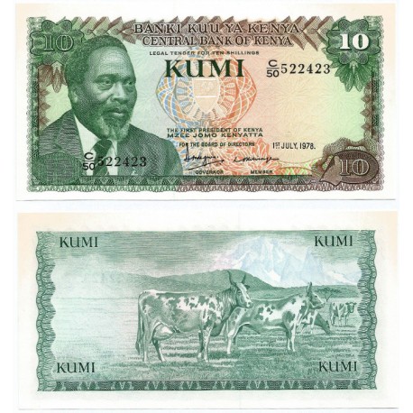 (16) Kenia. 1978. 10 Shillings (SC)