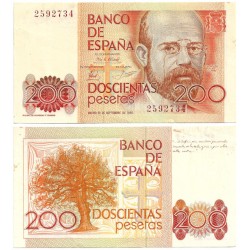 España. 1980. 200 Pesetas (EBC) Sin Serie