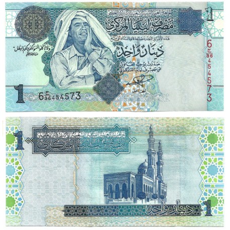 (68a) Libia. 2004. 1 Dinar (MBC)