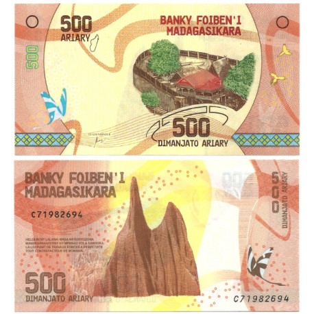(99) Madagascar. 2017. 500 Ariary (SC)