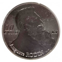 Francia. 2017. 10 Euro (Proof) (Plata) Auguste Rodin