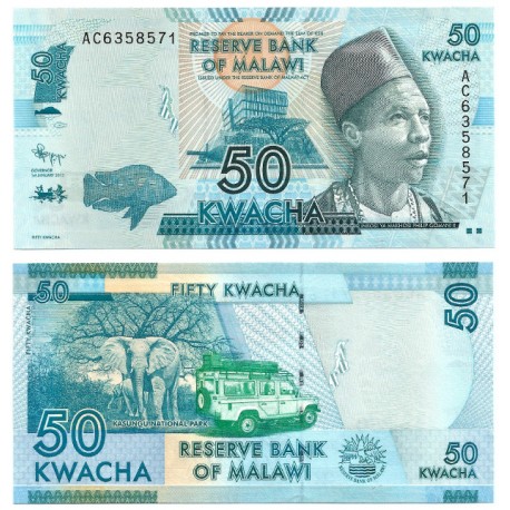 (58a) Malaui. 2012. 50 Kwacha (SC)