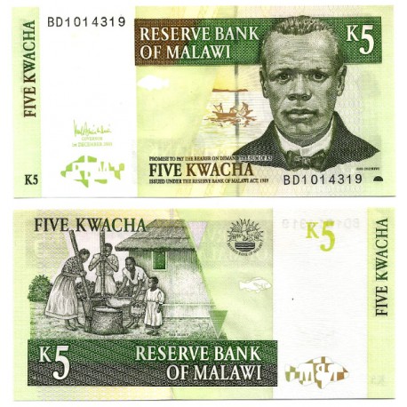 (36c) Malaui. 2005. 5 Kwacha (SC)