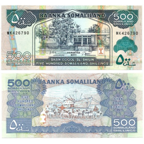 (6h) Somalilandia. 2011. 500 Shillings (SC)