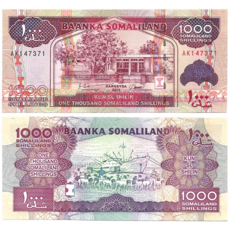 (20a) Somalilandia. 2011. 1000 Shillings (SC)
