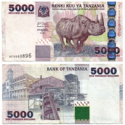 (38) Tanzania. 2003. 5000 Shillings (EBC)