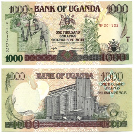 (39Aa) Uganda. 2001. 1000 Shillings (SC)