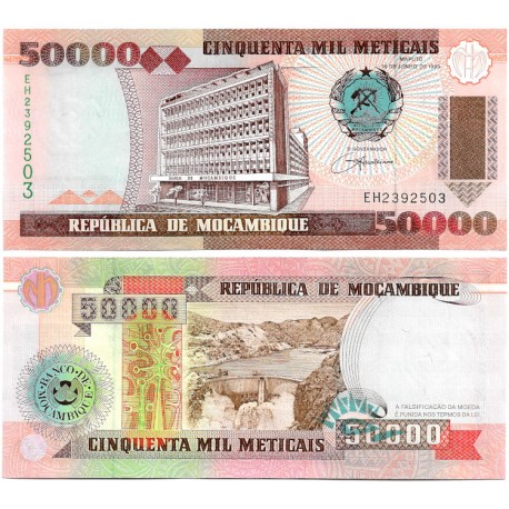 (138) Mozambique. 1993. 50000 Meticais (SC)