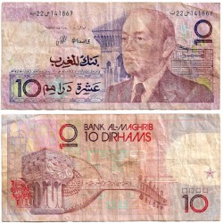 (63a) Marruecos. 1987. 10 Dirhams (BC)