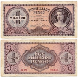 (125) Hungría. 1946. 1.000.000.000 Pengo (MBC)