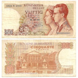 (139) Bélgica. 1966. 50 Francs (BC)