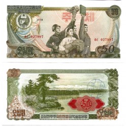 (21d) Corea del Norte. 1978. 50 Won (SC)