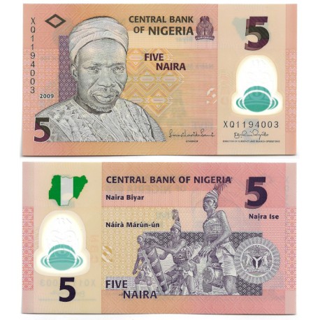 (38b) Nigeria. 2009. 5 Naira (SC)