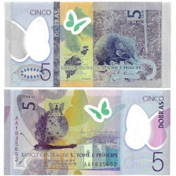 (70) Santo Tomé y Príncipe. 2016. 5 Dobras (SC)