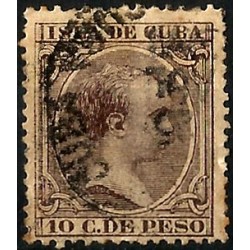 (116) Cuba Colonial. 1890. 10 Centavos de Peso (Usado)
