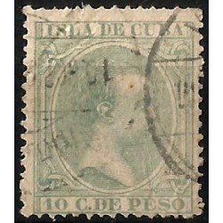 (150) Cuba Colonial. 1896-97. 10 Centavos de Peso (Usado)