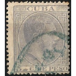 (71) Cuba Colonial. 1882-1883. 5 Centavos de Peso (Usado)