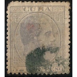(71) Cuba Colonial. 1882-83. 5 Centavos de Peso (Usado)
