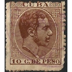 (66) Cuba Colonial. 1881. 10 Centavos de Peso (Usado)