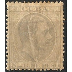 (71) Cuba Colonial. 1882-83. 5 Centavos de Peso (Usado)